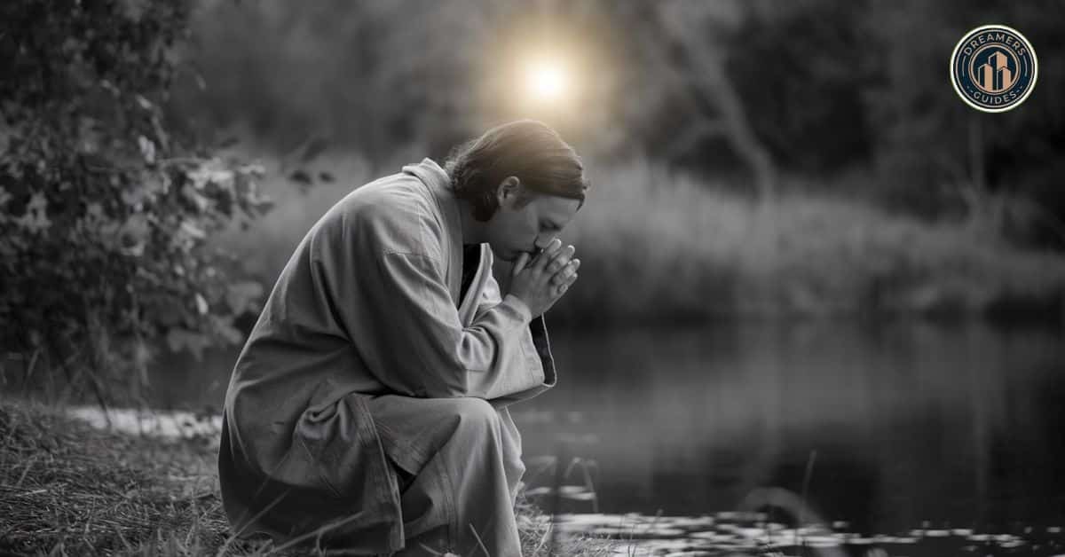 A person praying for wisdom, reflecting on the dream of being kidnapped and escaping biblical meaning for spiritual guidance.