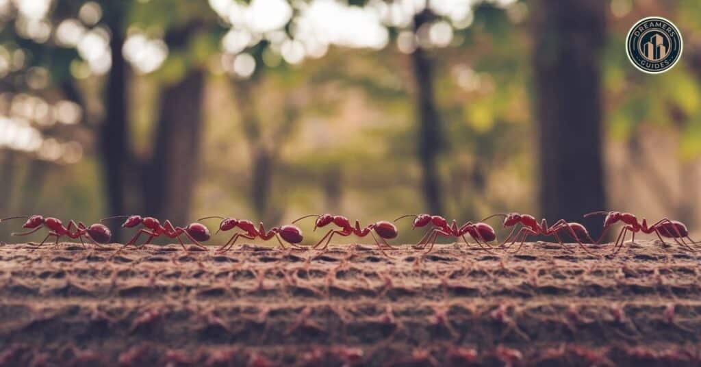 Dreaming of red ants - biblical symbolism of unity, struggle, and divine messages.