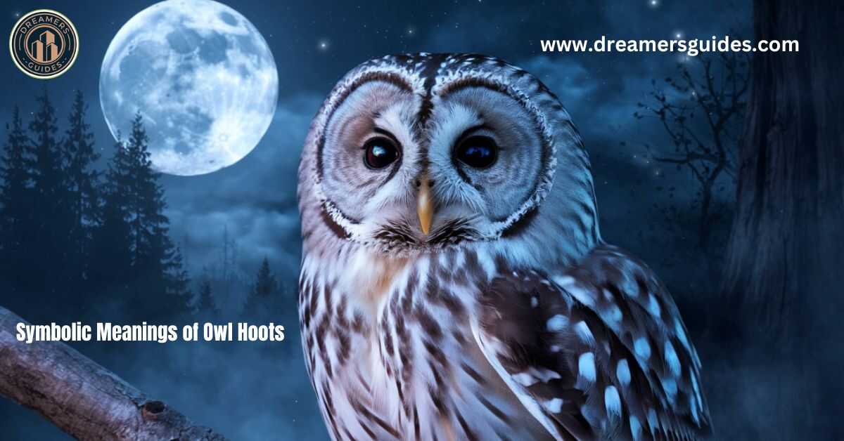 An owl hooting under the moonlight, symbolizing wisdom, spiritual insight, and transformation.